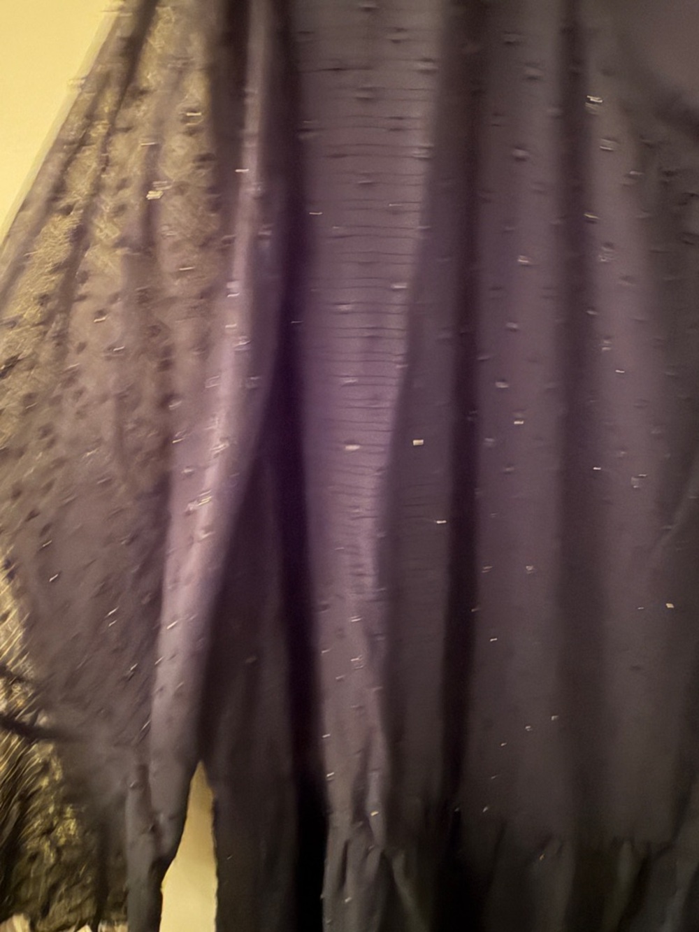 BloomChic Navy Blue Sparkle Chiffon Wens Formal Dress - Picture 4 of 4